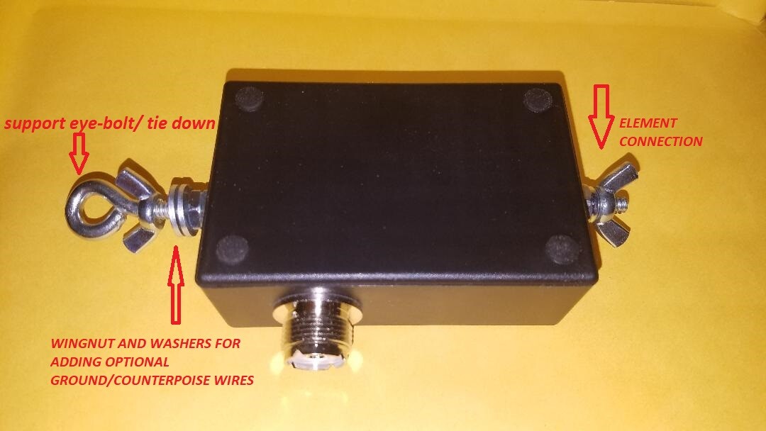 End Fed Dipole 80-6 meter Portable HF Antenna Matchbox System. 9:1 UNUN