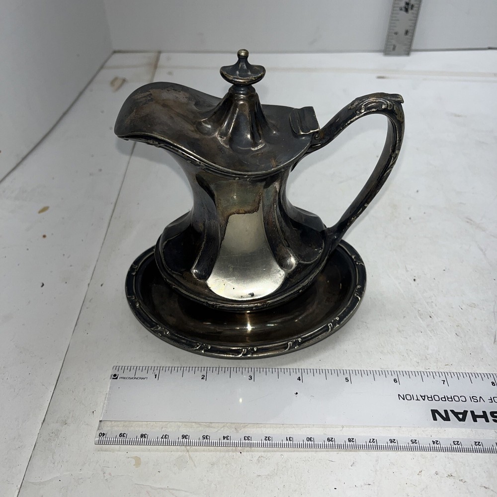 Reed & Barton Silver Soldered 0103-H Pitcher With Lid #A4