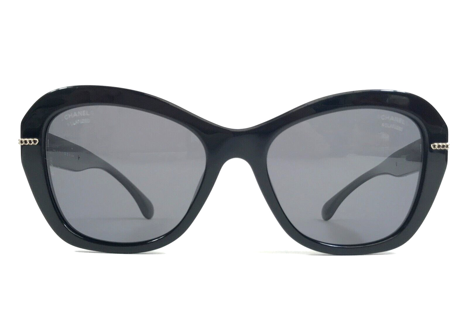 Chanel Sunglasses 5510-A c.622/T8 Black Asian Fit Frames w Gray Polarized Lenses