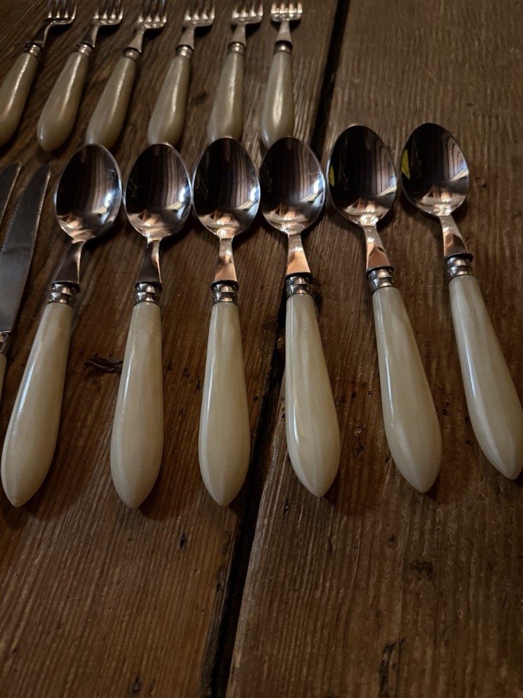 Vintage Jean Dubost 18-Piece Flatware Set