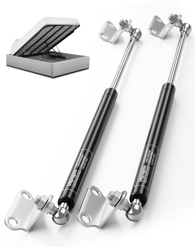 Gas Struts 20 Inch 100 lb with Brackets 2pc