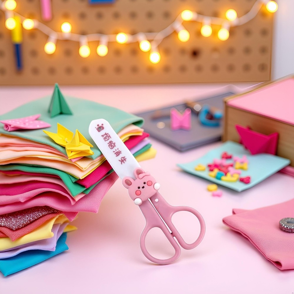 Pink Multi-Purpose Mini Scissors Portable Functional 】Stainless Steel Det