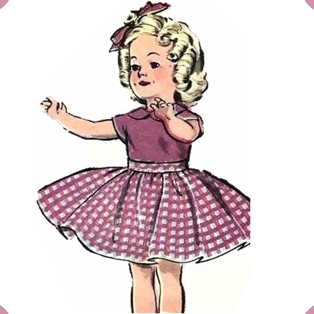 12" Shirley Temple Doll Clothes Vintage Sewing Pattern