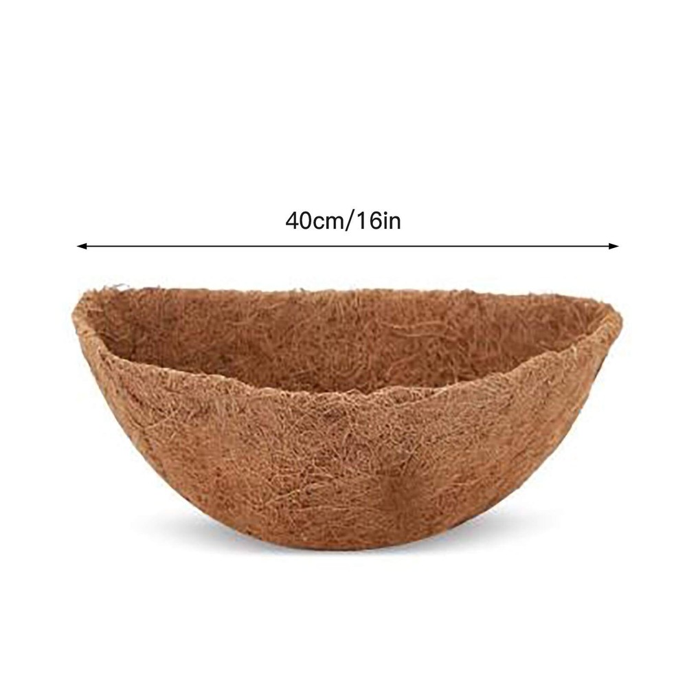 Coco Half Round Planter Liner 16" - 2 pc