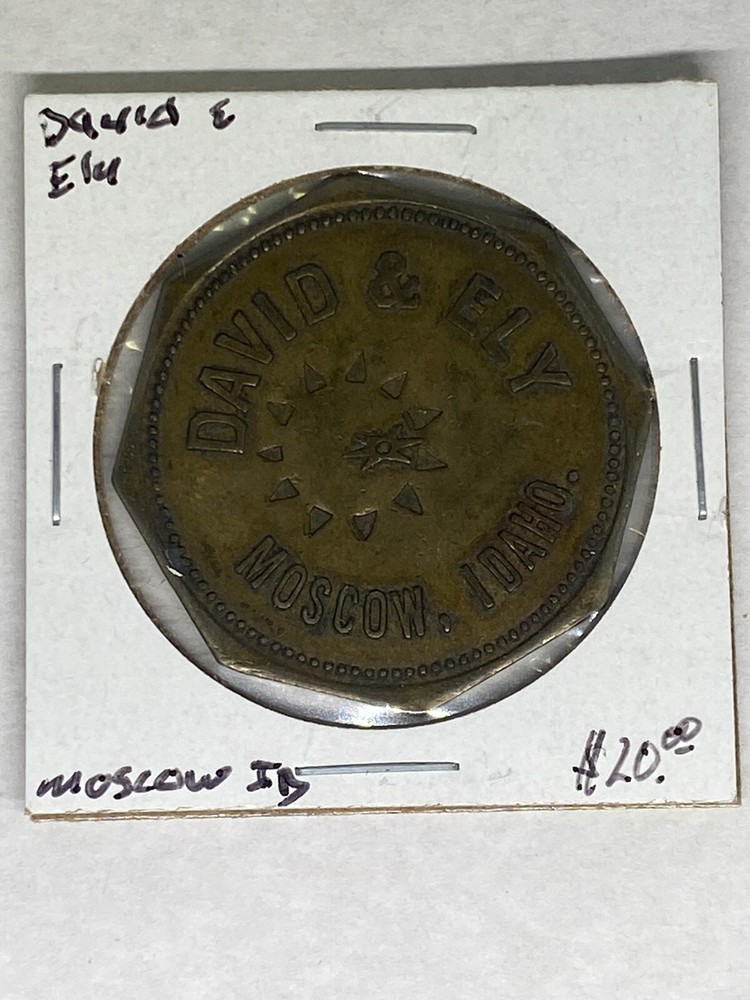 TRADE TOKEN: DAVID & ELY - MOSCOW, IDAHO W/!!!FREE SHIPPING!!!
