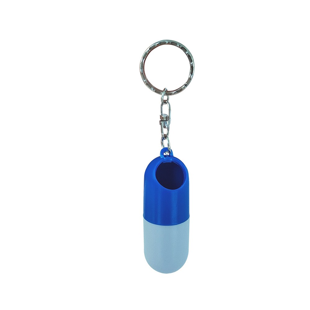 6pcs Pill Case Keychain Pill Boxes Capsule Shape Waterproof Pill Box