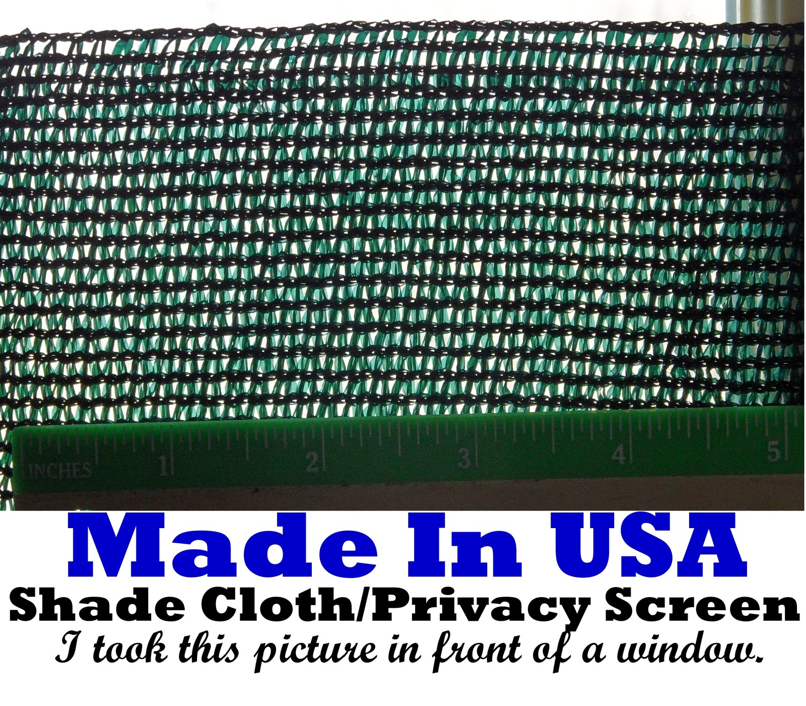 Shade Cloth Privacy Screen 44in x 25ft 90% Outdoor Knitted Sun Wind Block Fabric