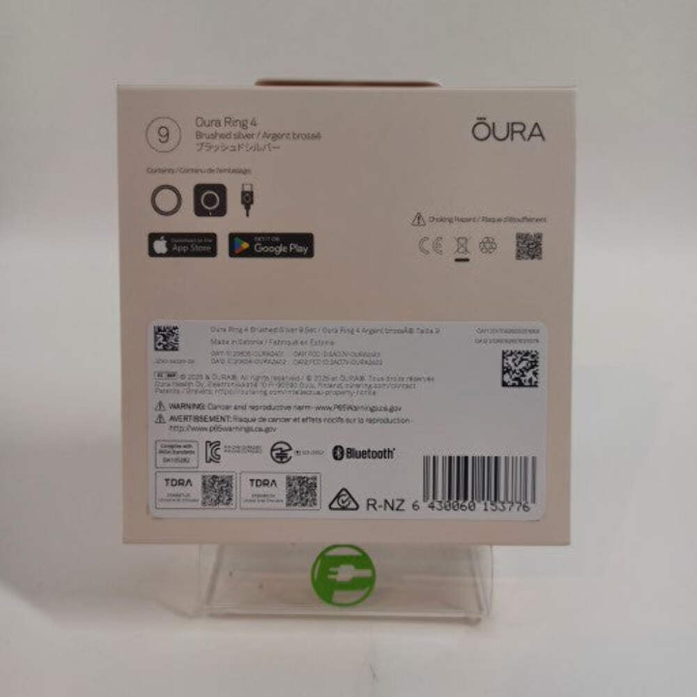 NEW Oura Ring 4 Size 9 Brushed Silver