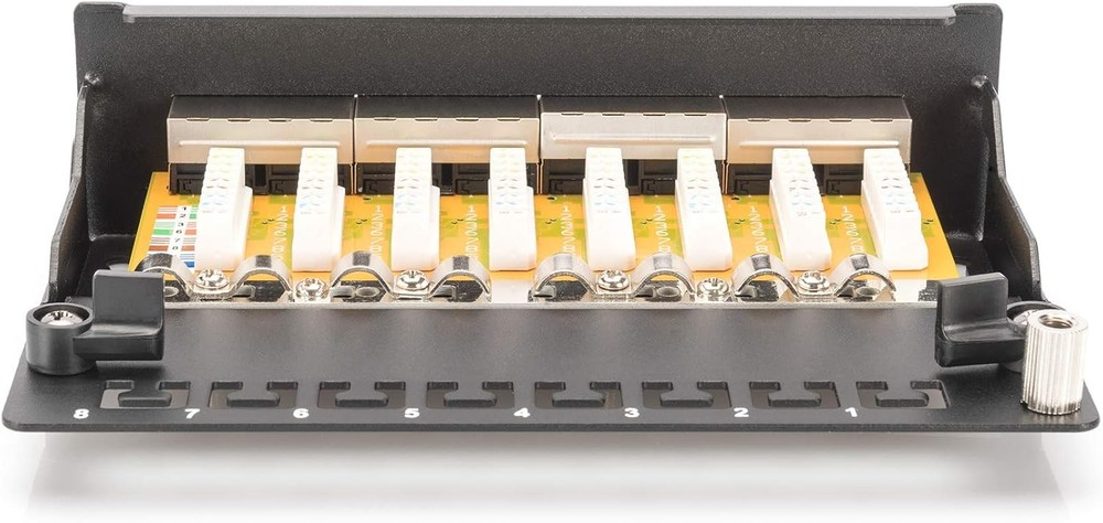 DIGITUS Desktop Patch Panel 8-Port/Cat.6 / Shielded/Cable Installation via LSA T