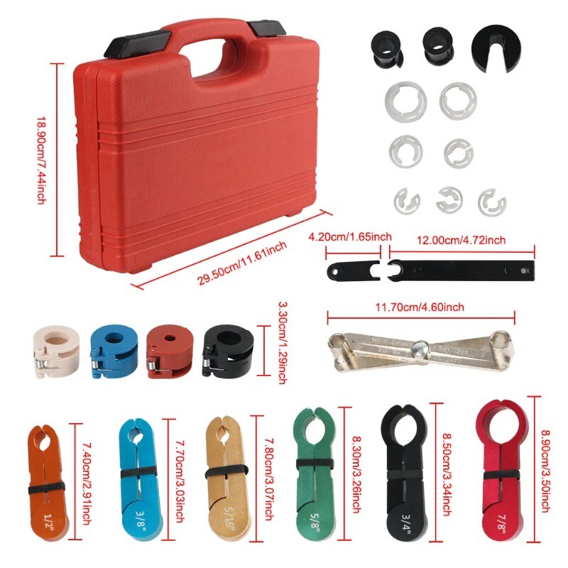 AC Fuel Line Disconnect Kit Quick Disconnect Tool Set Universal Accessories