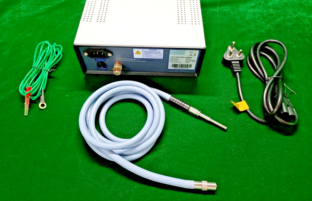 Laparoscopic Cold LED Light Source 80 Watt with Fiber Optic Cable Best Quality