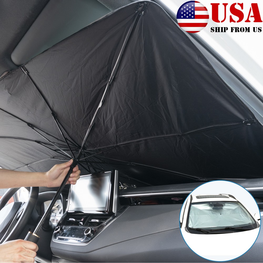 Car Sun Shade Windshield Sunshade Front Window Cover Visor UV Umbrella.Foldable