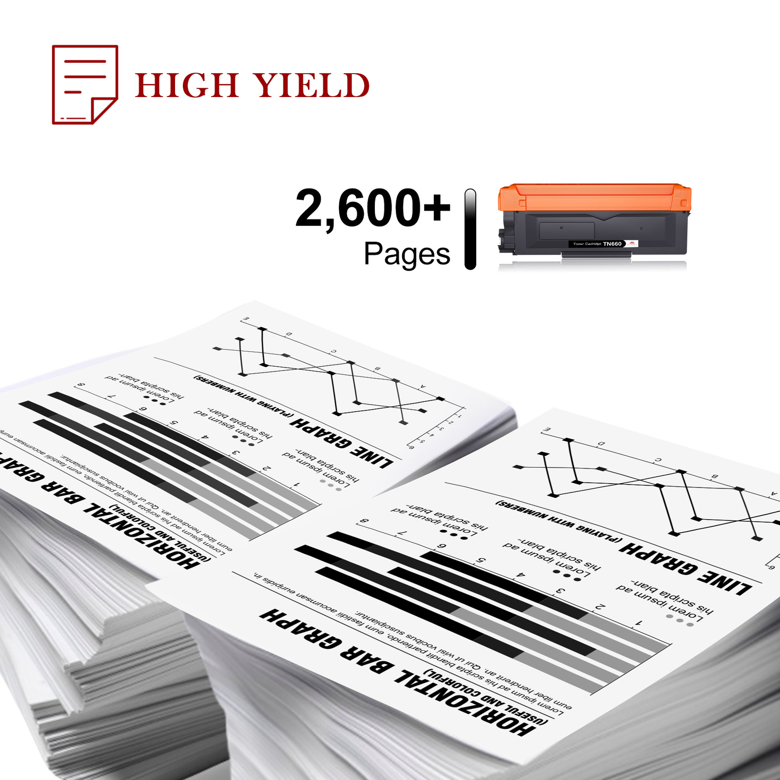 4PK TN660 Toner Cartridges For Brother MFC-L2700DW HL-L2300D DCP-L2540DW TN-630