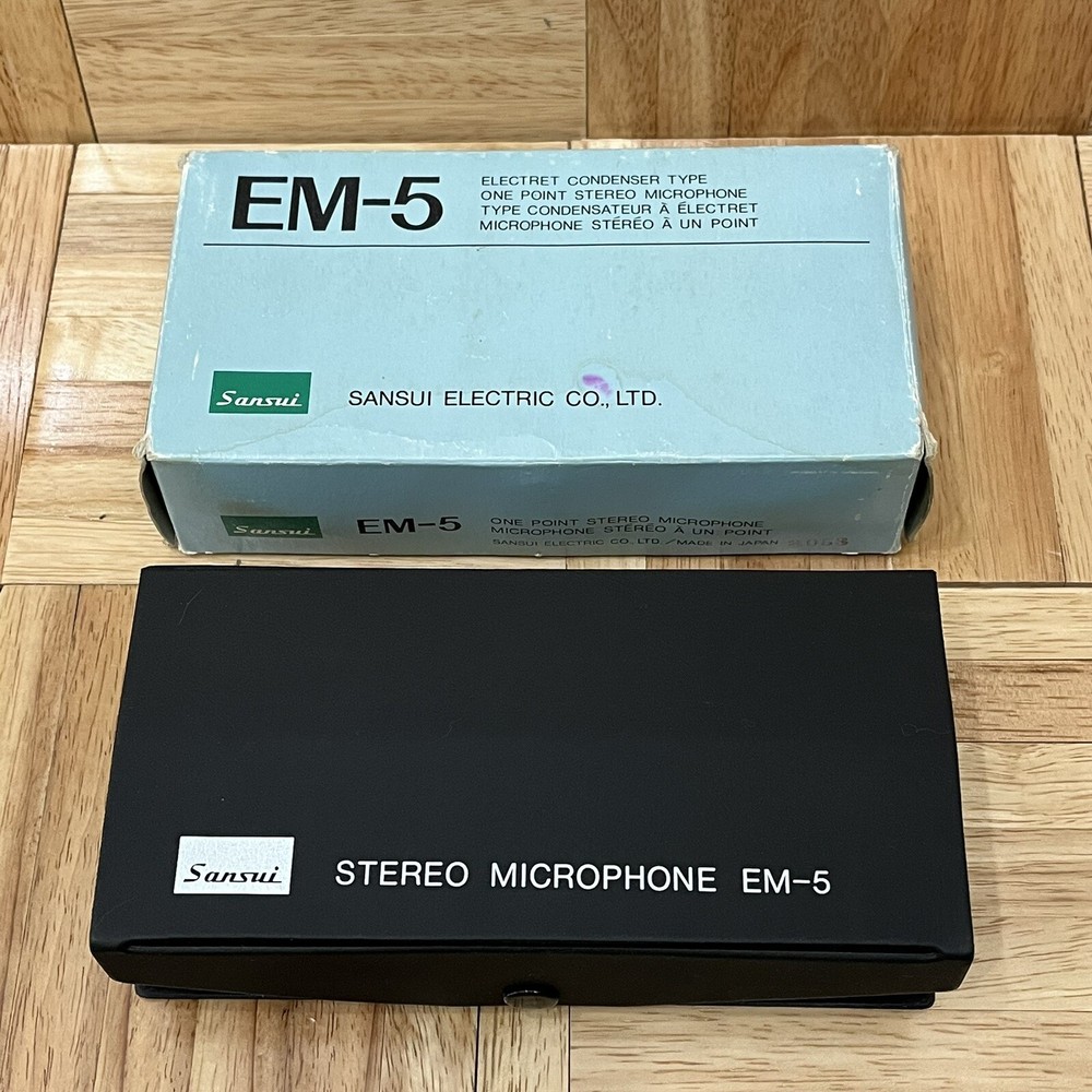 Vintage Sansui EM-5 Dynamic Microphone Japan - Untested