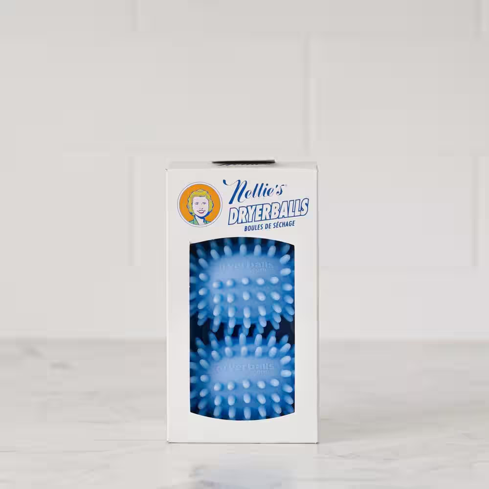 Blue Laundry Dryer Balls Fabric Softener, 2-Pack