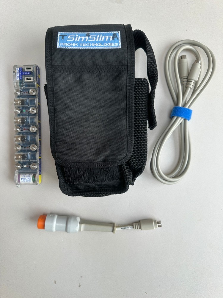 Pronk SL-8 SimSlim Multi-Parameter Patient Simulator ECG IBP Temp w/ Case.