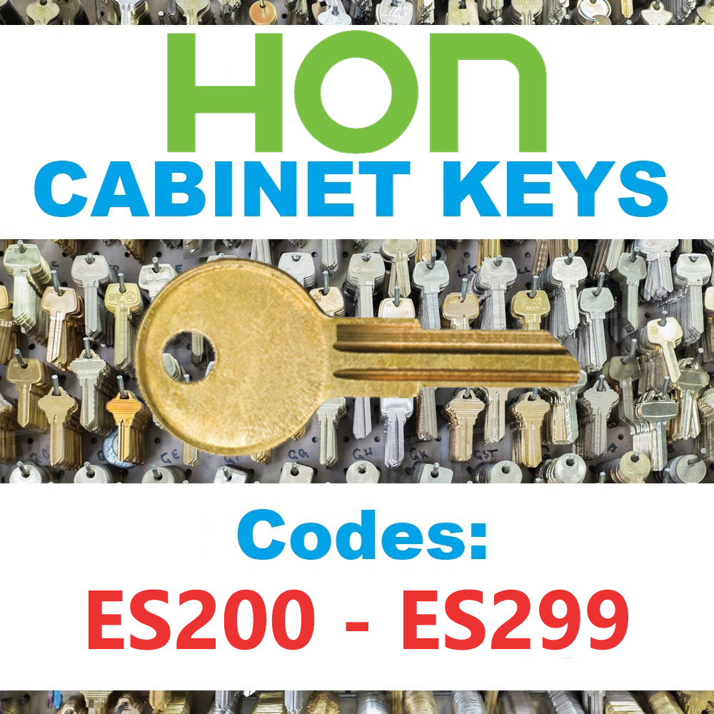 Hon File Cabinet Key Cut to Your Code ES200 - ES299