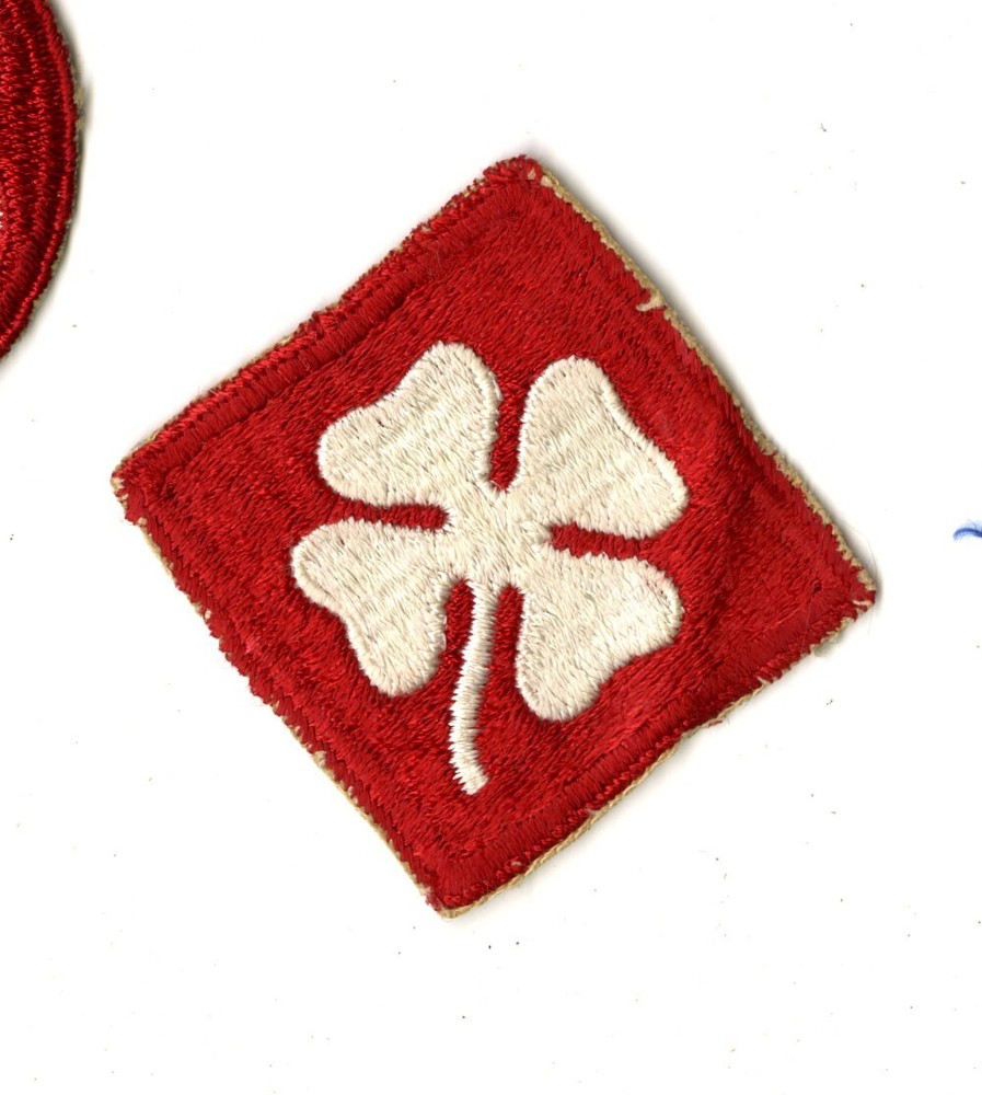 Fourth Army White Back Patch WWII Vintage Pearl Harbor Pacific Training