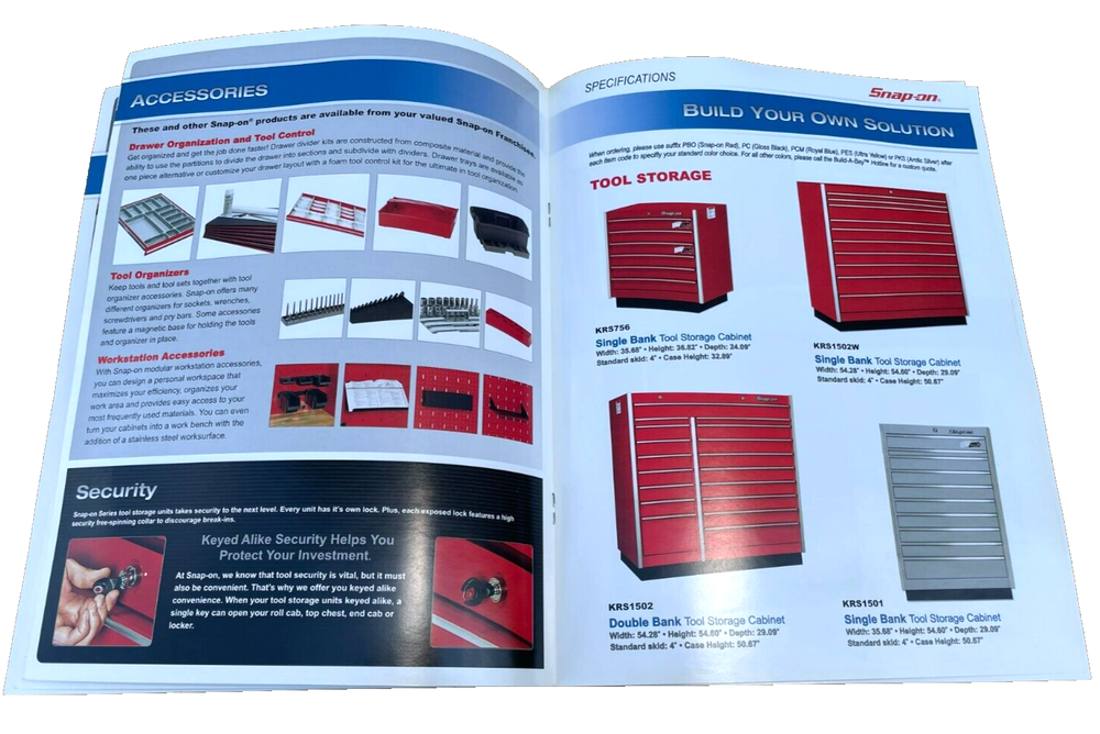 Snap-On Build-A-Bay, Custom Storage Solutions, Catalog