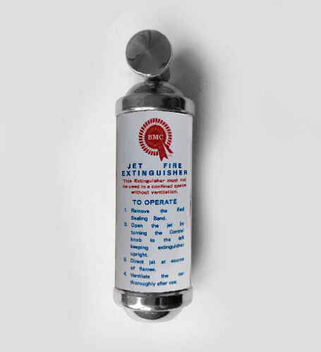 BMC Fire Extinguisher sticker label decal (white design)