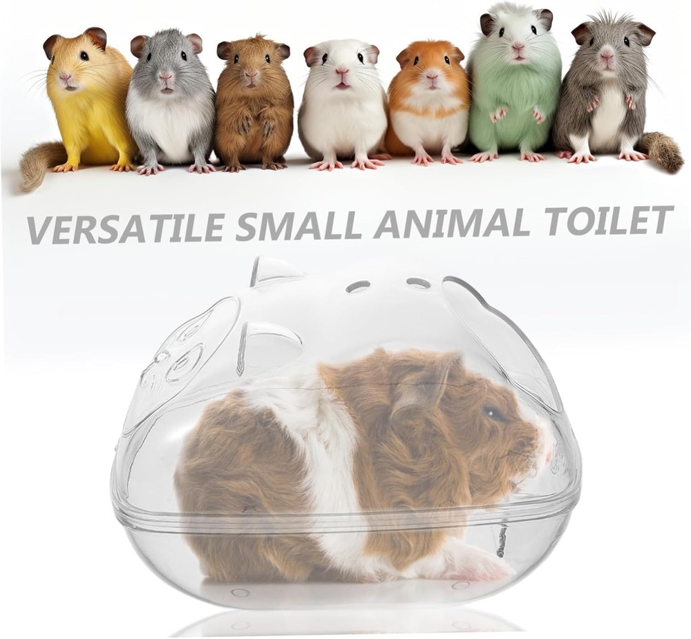 Dust-Proof Sand Bath Basin | Hamster Bathing Container for Small Pets