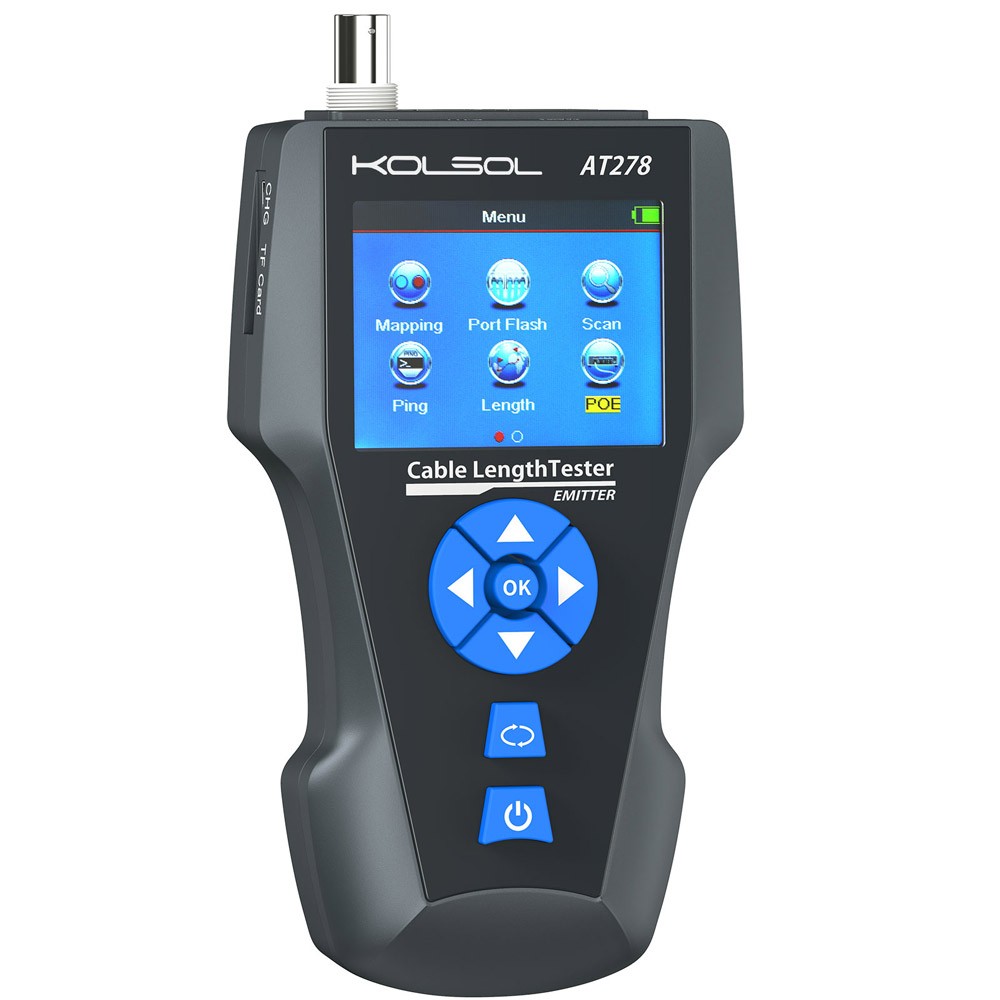 Network Cable Tester TDR Multi-functional LCD Tracker For RJ45,RJ11,BNC