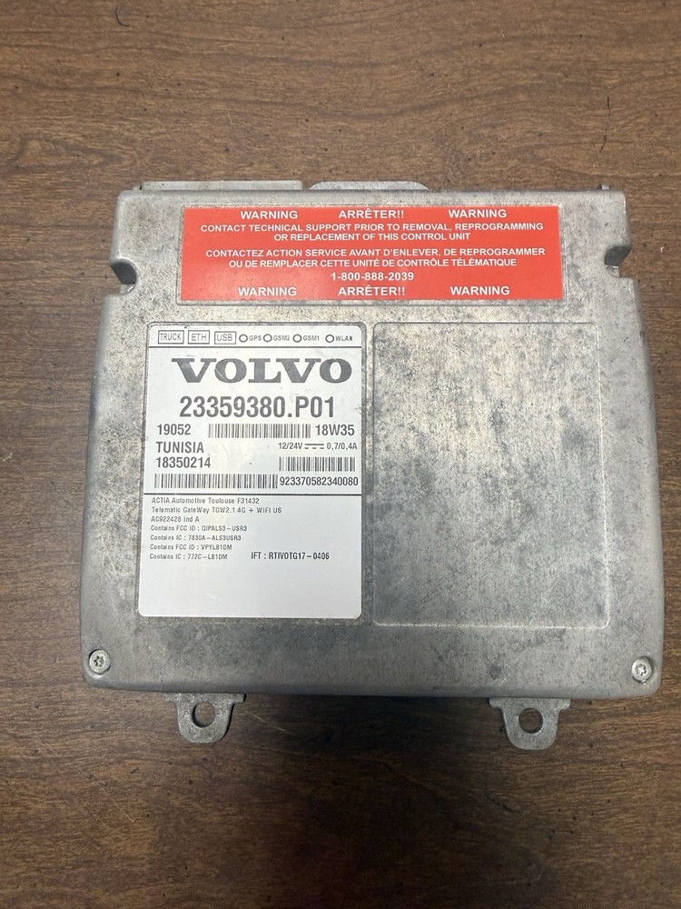 2019 Volvo Telematics Control Module OEM 23359380
