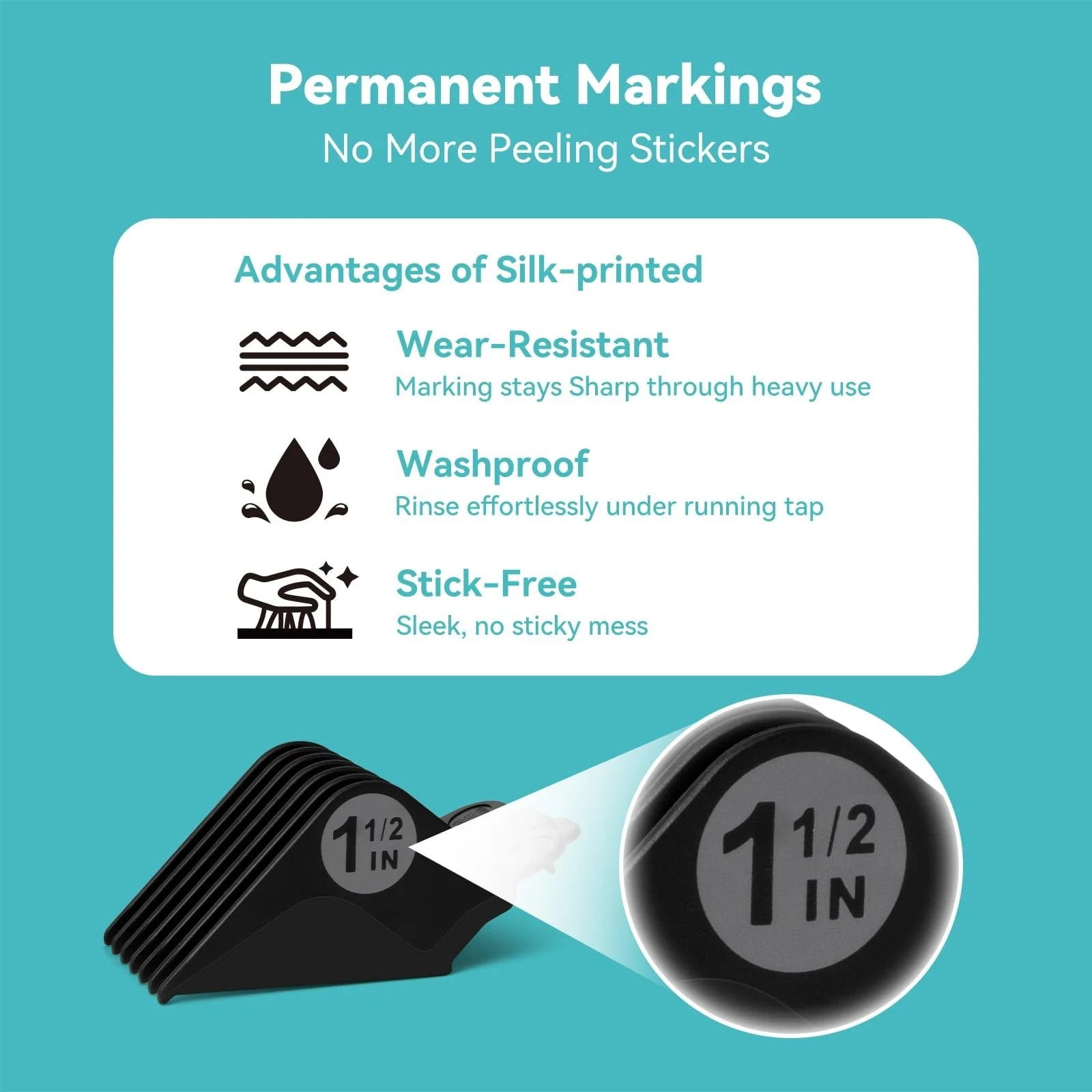 Clipper Guards Set 16 14 12 10 Compatible with Most Wahl Clippers Clipper Gui...