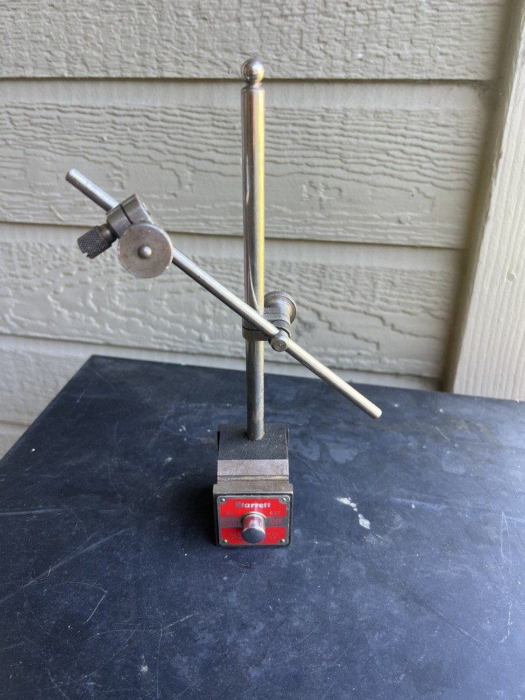STARRETT MAGNETIC BASE #657 with INTICATOR RODS