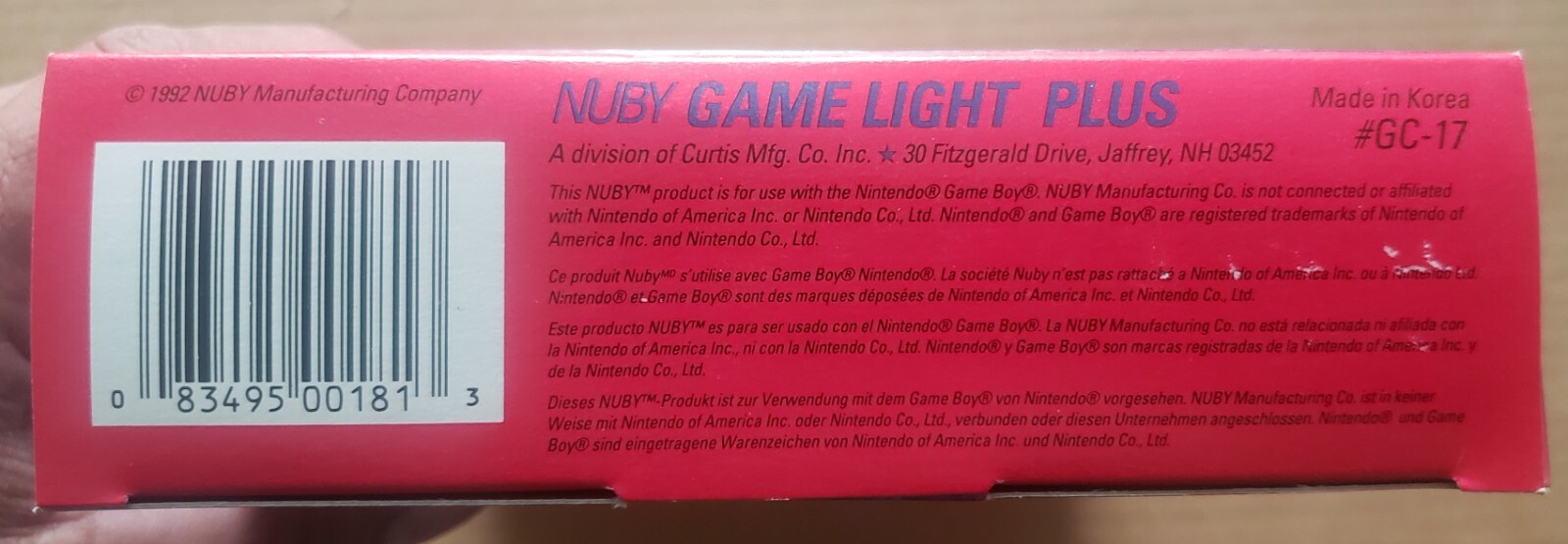 Game Boy Game Light Plus for Original Gameboy (1st Generation) by NUBY