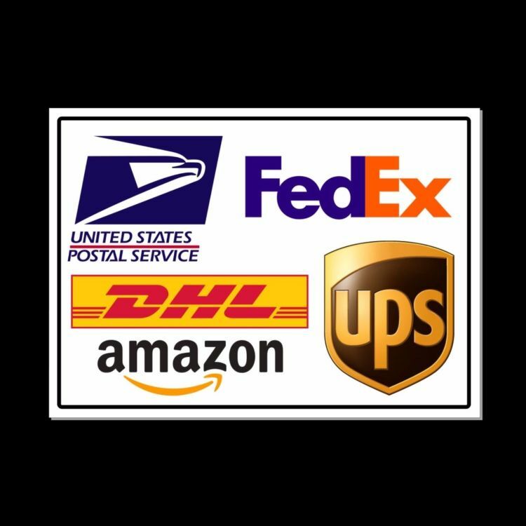 Package Delivery Instructions Sign METAL usps fedex amazon ups MS023