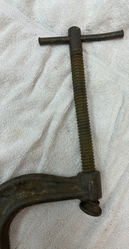 VINTAGE C-CLAMP 8" LARGE CLAMP DROP FORGED