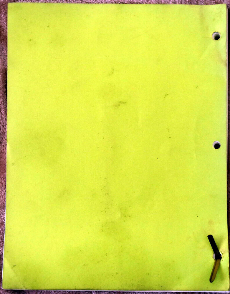 1996 Original Roseanne (Say it Ain't So) Revised Final Mimeo Draft Script