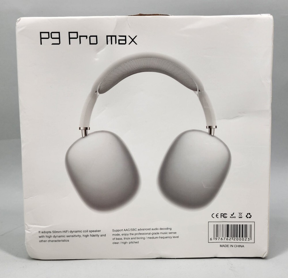 P9 Pro Max Headset 50mm-HIFI Dynamic Coil Speaker With High Dynamic Sensitivity
