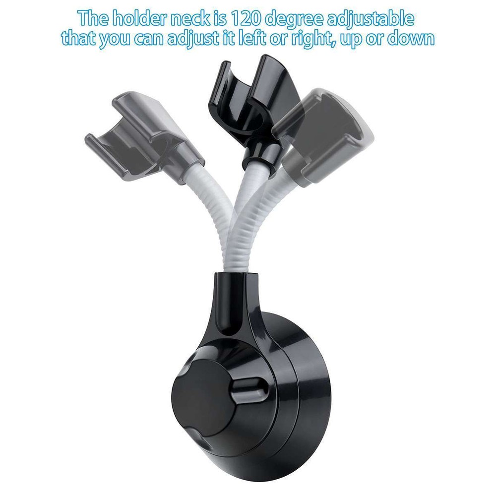 Adjustable Shower Head Holder Suction Cup Handheld Wall Mount Bathroom Bracket