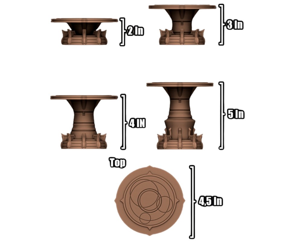 Elven Sky Bridge Platform Set 28mm Tabletop Wargame Terrain