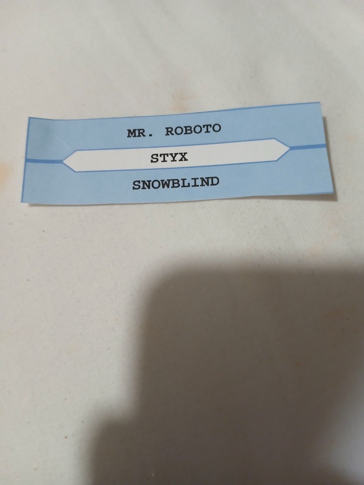 Styx-mr roboto jukebox title strip