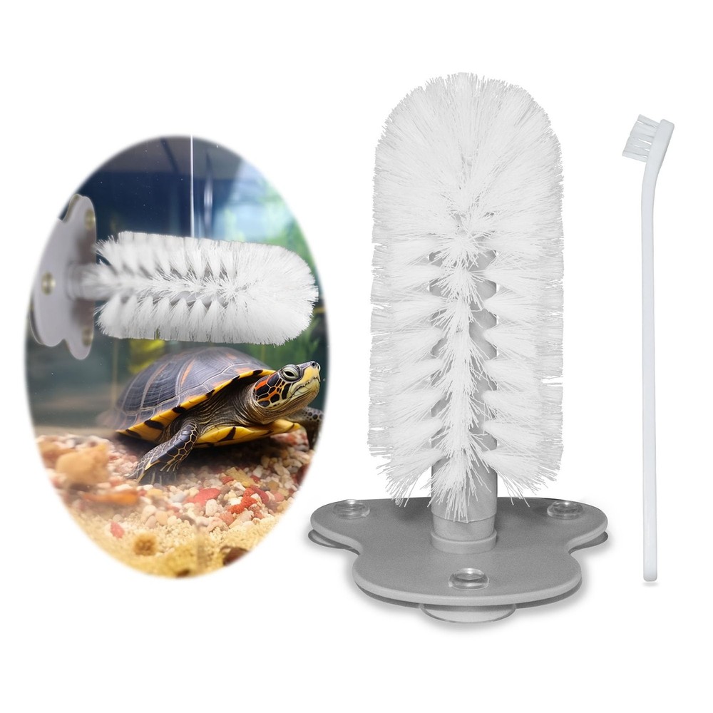 Turtle Brush with Suction Cup, Three High Suction Power Suction Cup Turtle Sh...