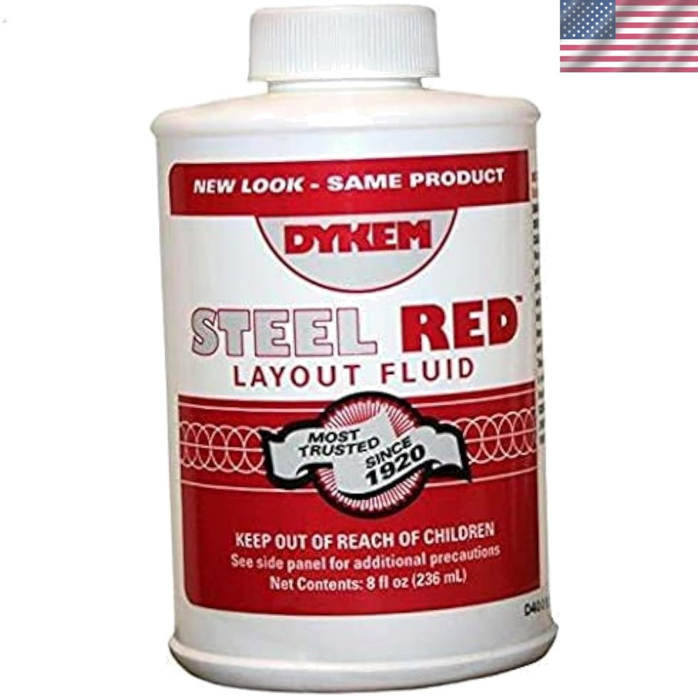 Red Layout Fluid - 8 oz Metal Lubricant for Corrosion Prevention & Efficiency