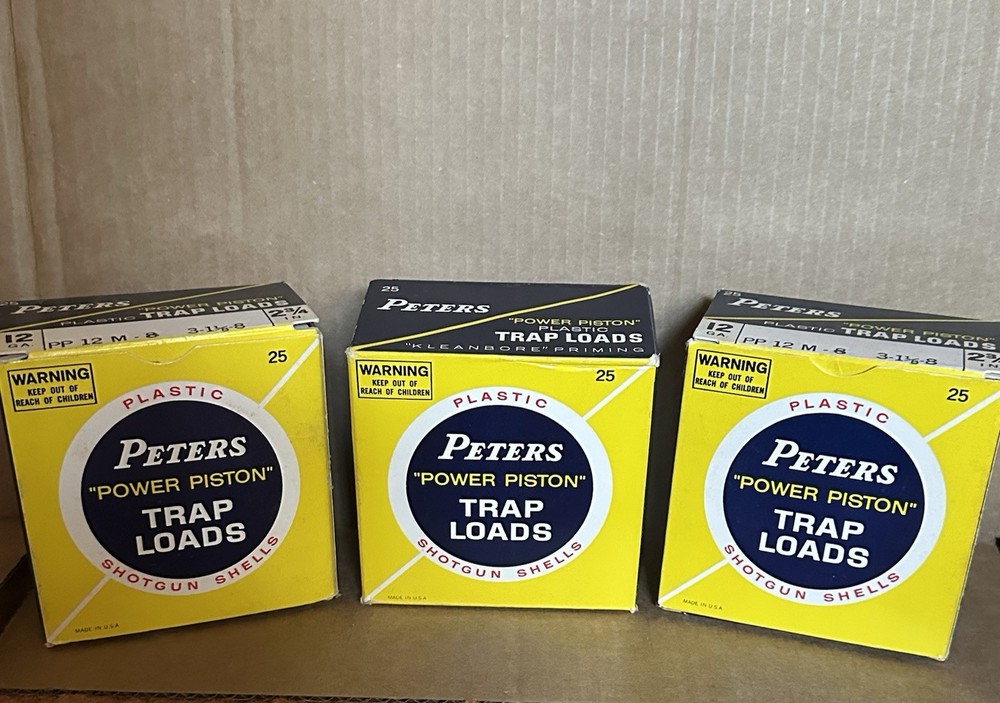 VINTAGE PETER POWER PISTON TRAP LOADS empty Box