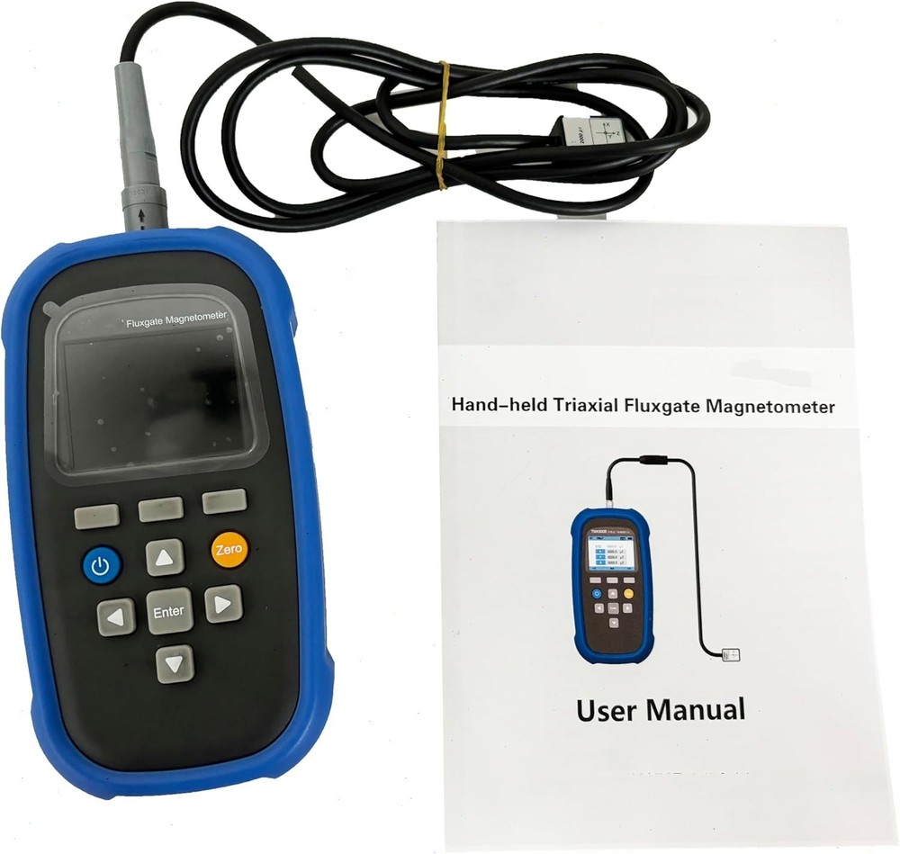 Three-axis Fluxgate Magnetometer with Class Range 0~2000 μT μT mG Unit Switch
