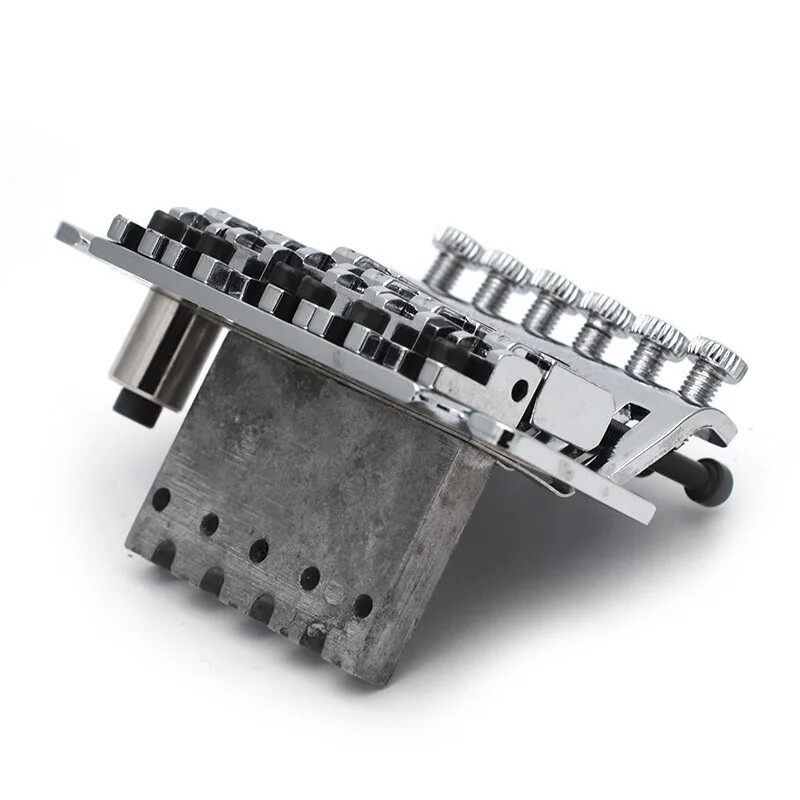 Chrome Guitar Double Locking Tremolo System Bridge for Strat ST Floyd Rose