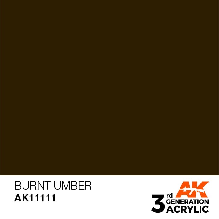 AK Interactive 3rd Gen Acrylic AK11111 Burnt Umber 17ml