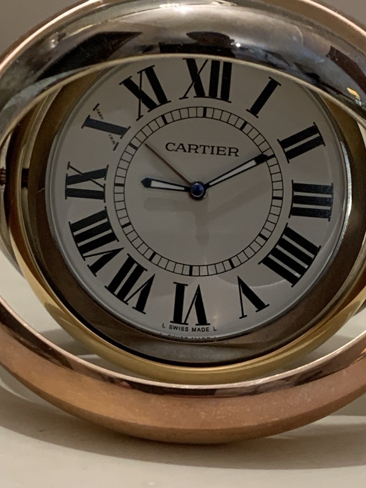 Cartier Trinity Clock Desk Clock - Full Set 2006 - Box & Papers