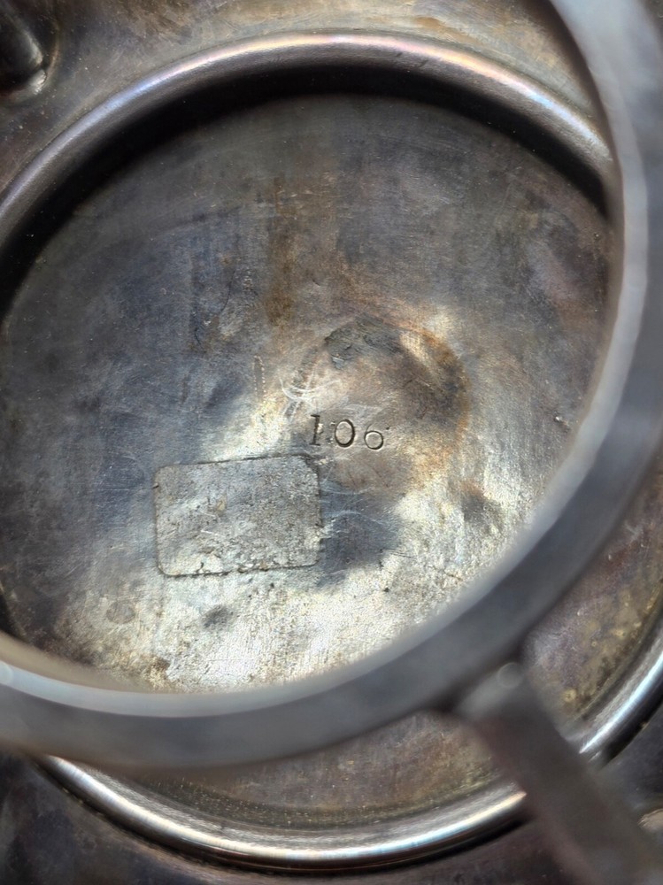 Exceptional Silverplate Coffee Server with Standing Figural Lion Top