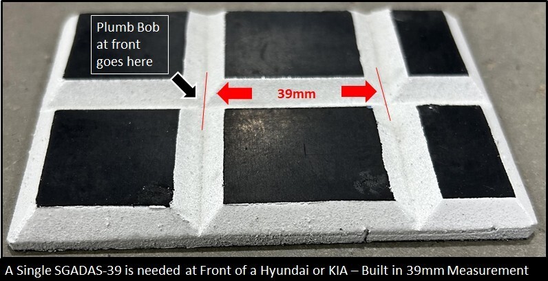 ADAS Mobile Static Calibration Laser Measuring Reusable Floor Markers - Full Set