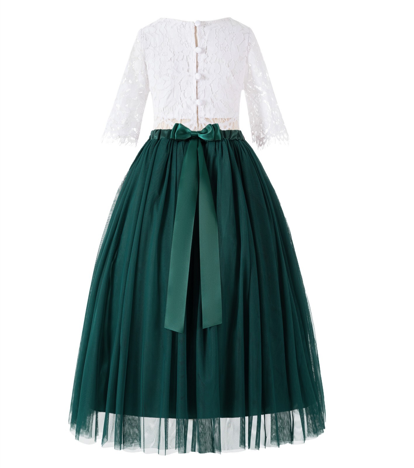 Eyelash Lace Flower Girl Dress A-Line Dress Junior Vintage Dress Pageant Dresses