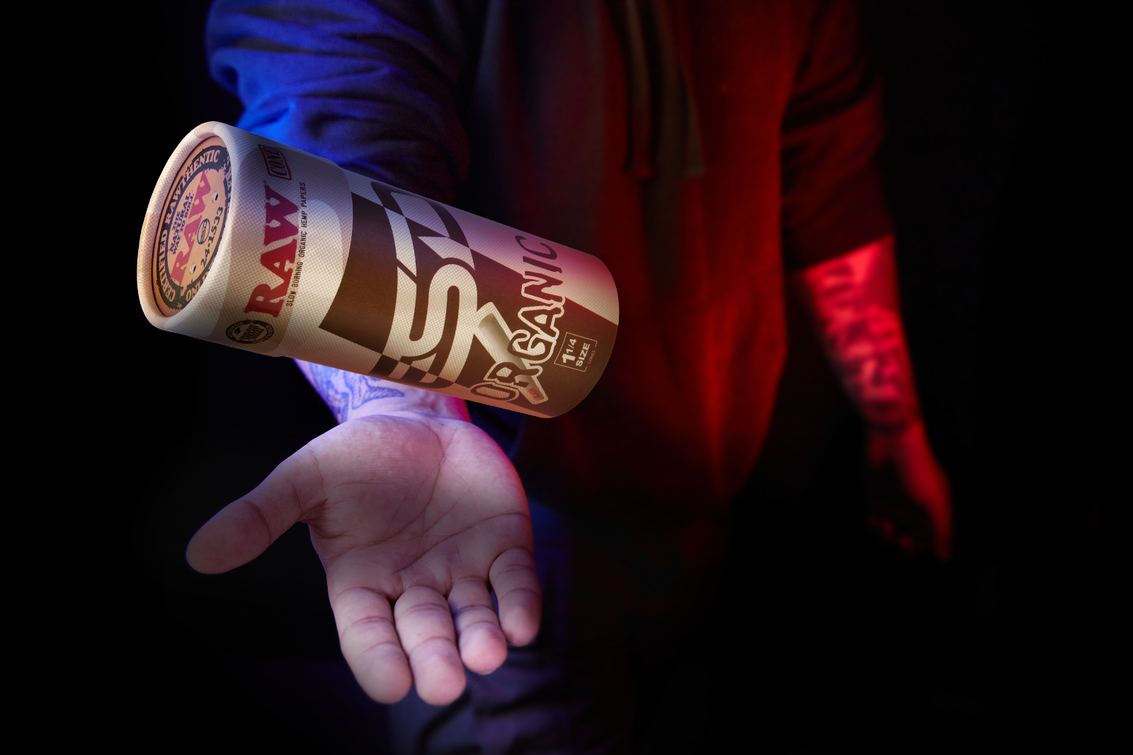 RAW Organic 1 1/4 Size Pre-Rolled Cones | 100 Pack | Slow Burning Papers