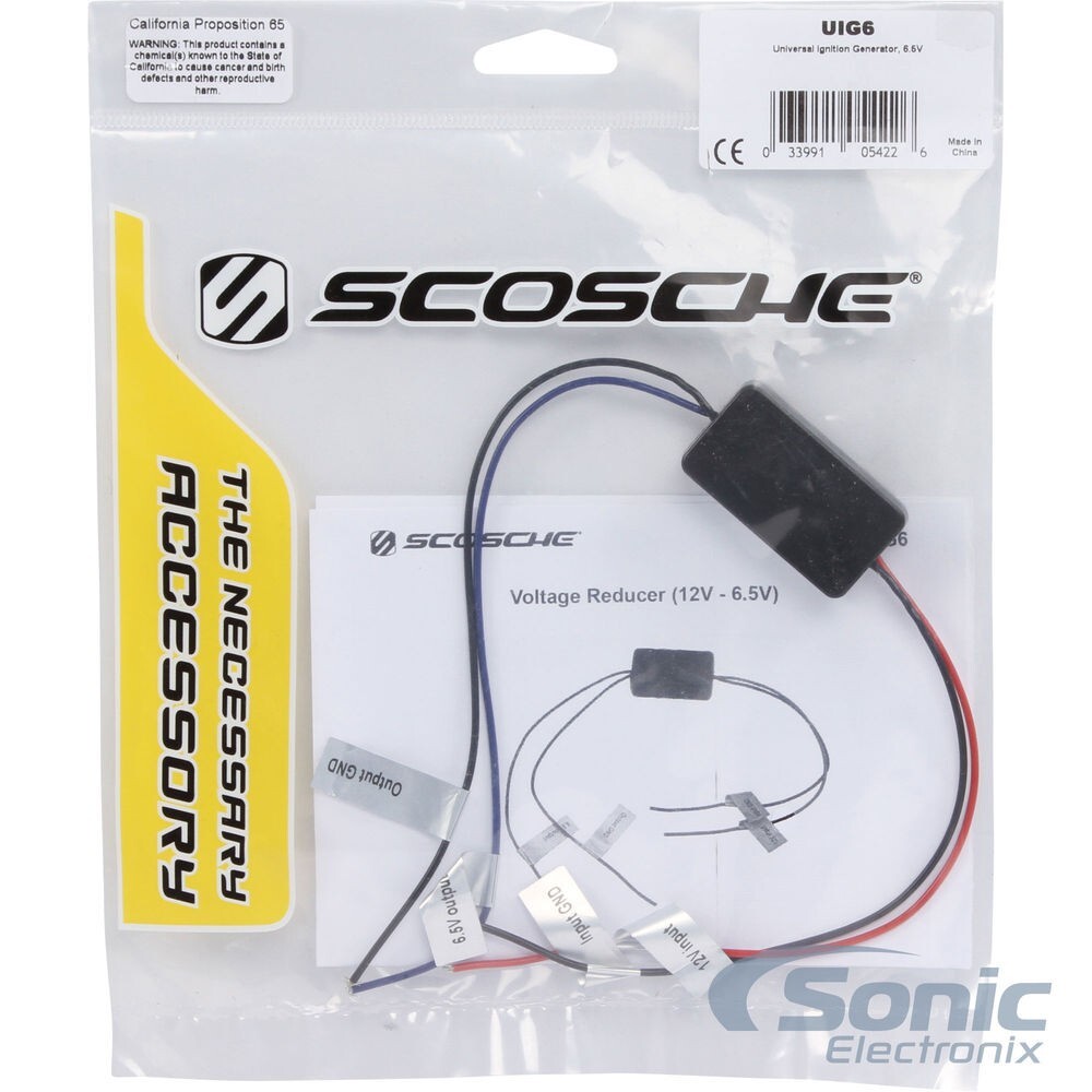 Scosche UIG6 6.5V Universal Reverse Camera Voltage Adapter