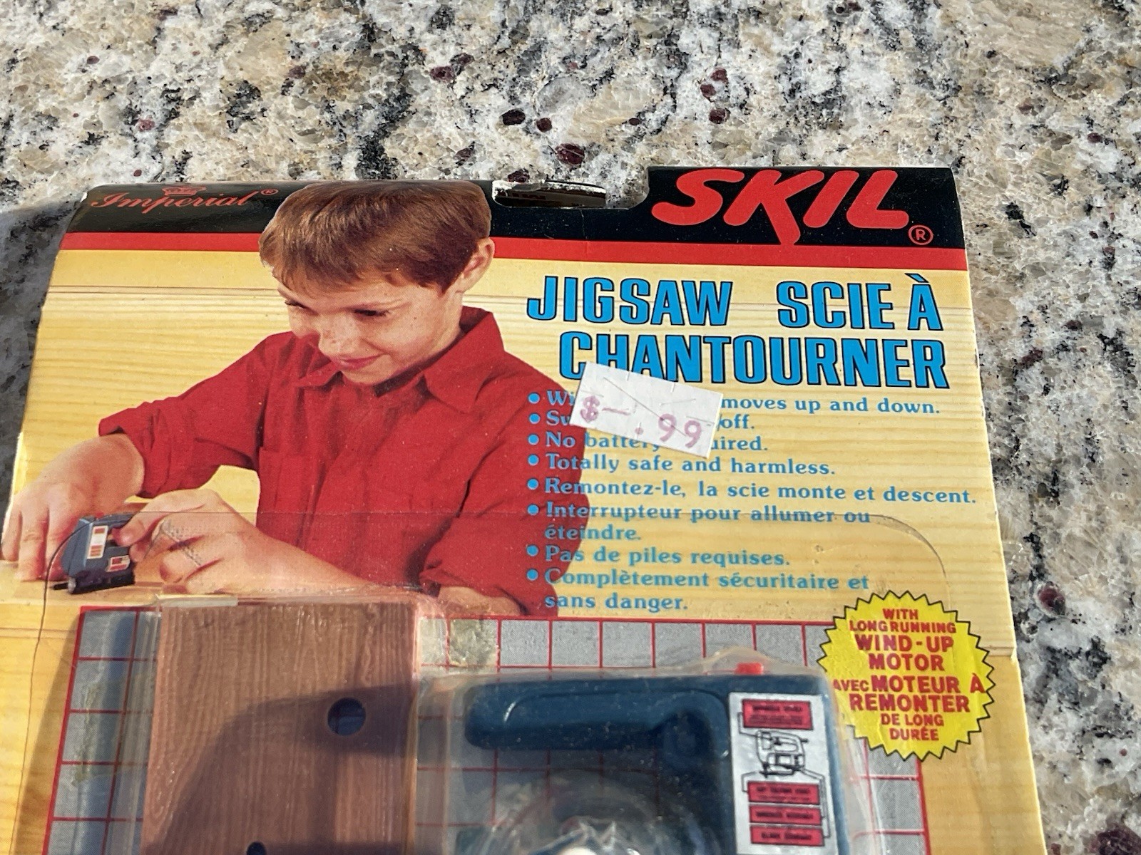 1988 Vintage Wind Up Skil Imperial Mini Power Tools Complete Set Lot Of 4